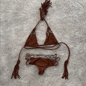 Acacia Brown Bikini Set